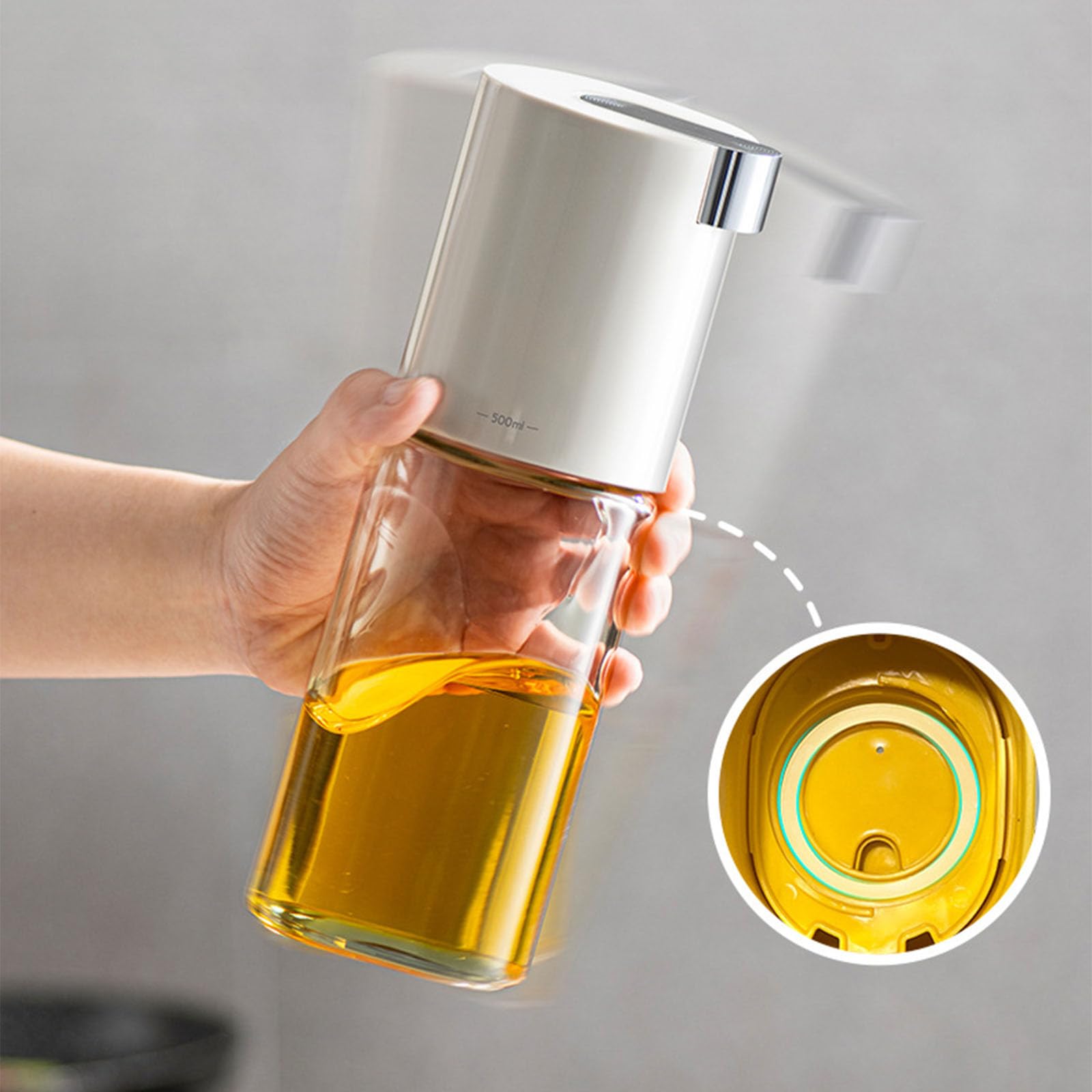 オイルディスペンサー 自動リターン機能付き*10 Amazon.co.jp: Affogato オイルボトルオイル Dspenser ボトル